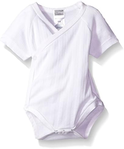 Kushies Baby Infant Classics Side Wrap Short Sleeves Bodysuit