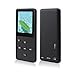 Ultrave Portable 16GB MP3 Player MP4 Player Hi-Fi Sound Music Player Expandable up to 64GB Supports FM Radio E-book Photo Viewer with Mini USB Port ——blackamoor