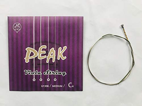 image for MI&VI PEAK Viola Strings – Full Set, Medium, Rope Core, Ball Ends, A