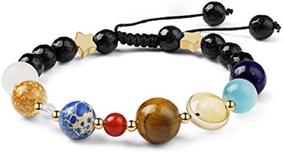 YOGA GEMSTONE JEWELRY Galaxy bracelet - Seven Planet Stones