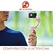 SNOPPA Atom Foldable Pocket-Sized 3 Axis Smartphone Gimbal Stabilizer for GoPro Hero 4 5 6 Smartphones, Wireless Charging, Built-in Microphone Socket, 24 Hours Battery Life.