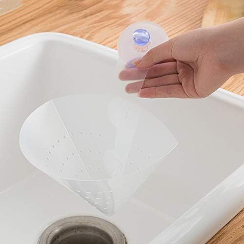 Qjoy 2019 Creative Kitchen Foldable Filter, Foldable Filter Simple Sink Kitchen Self-Standing Drain Sink Anti-Blocking Filter, 1pcs, 3pcs and 5pcs