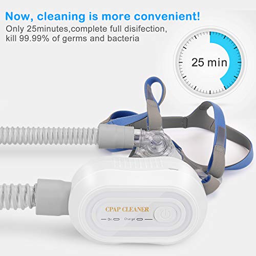 Moocoo 2019 Upgraded CPAP Cleaner - Portable Mini CPAP Cleaning machine - Suits for CPAP Machine Mask Regular & Heated Hose Pipe Tube Accessories