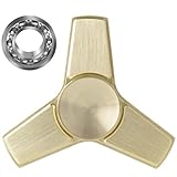 Metal Fidget Spinner Toy Prime - Quiet Tri Figit Spinner - Quality R188 High Speed Bearings – Cool Fidget Spinner Prime - Stress Relief ADHD Fidget Toys - Gold Nomad Pro Q1 Hand Spinner