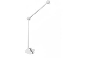 Accfore Baby Crib Mobile Arm,27.2 Inches Wooden Baby Mobile Hanger for Crib,Adjustable Mobile Arm for Crib Cot Bed Bassinet Wind Chimes Bed Bell Nursery Cloud Design (White)