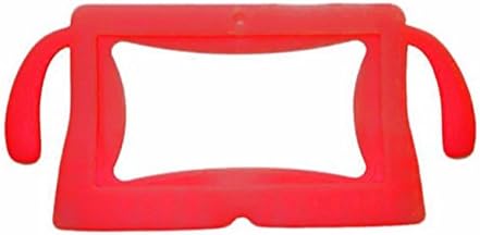Tabsuit Red Silicone Rubber Gel Case Cover Soft Skin for 7'' Android Tablet inclu. Dragon Touch 7" Y88, A13 Q88, Matricom G-Tab Nero CX2, ProntoTec 7 Inch Y88, ProntoTec Axius Series 7" , Tagital 7" A23, NORIA T2 7", Zeepad, Chromo, Alldaymall, NeuTab N7 7'', Noria JR 7"