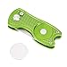 Mile High Life All Metal Foldable Golf Divot Tool with Pop-up Button & Magnetic Ball Marker, Golf Club Holder (Lime Green Fish)