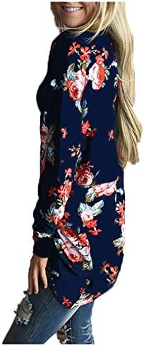 CutyKids Women's Open Front Long Sleeve Cover Ups Print Cardigans Cover Up Coat Blue XL