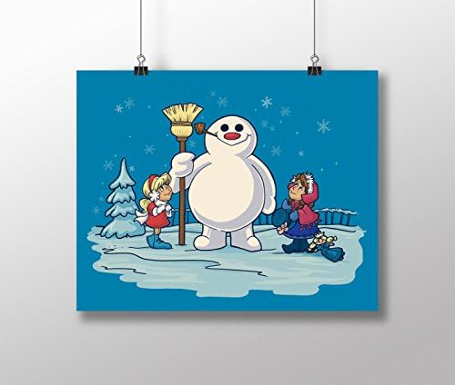 Disney's Frozen and Frosty The Snowman mashup Small 8x10" Art Print