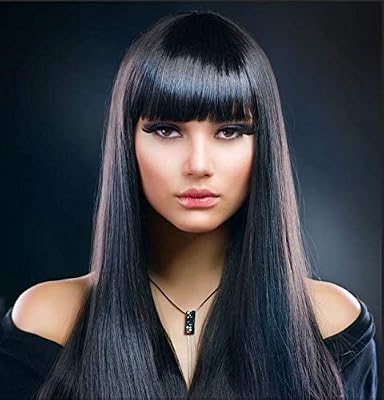 Aysan Hair Long Natural Black Brunett Wigs Straight Hair Wigs For