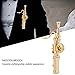 Zerone Instrument Brooch Pins, Gold Plating Copper Bassoon Musical Instrument Bassoon Brooch Pin with Gift Box