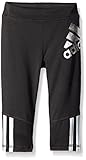 Adidas Little Girls' Active Capri Tight Legging, Black, 5