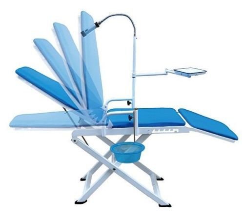 Dental Portable Folding Chair Mobile Unit GU-P109A with LED Operation Light Lamp + Waste Basin +Basin Support by Purple-Violet - Thumbnail 2