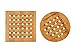 Bamboo Trivet - 2 Piece Set - Wood Trivets Set Eco Friendly Heat Resistant Pot Coasters Protects Counters, Tables