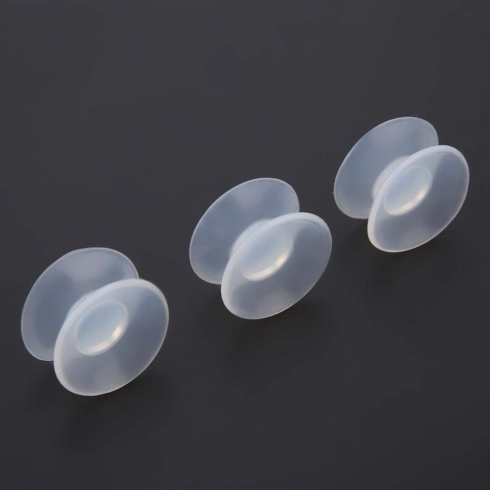 KSTE 10pcs Silicone Double Sided Suction Cups for Glass Fish Tank Aquarium