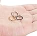 FIBO STEEL 3PCS 16G Stainless Steel Septum Piercing Nose Ring Hoop Earring Piercing Silver Gold Black 10MM