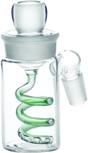 SCIENTIFIC LAB EQUIPMENT 12-979, ASH HOLDER COIL PERC 45 ANGLED JOINT GREEN MALE 18MM