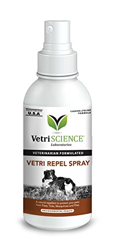 VetriScience Laboratories Vetri Repel Spray, Natural Flea and Tick Repellant for Cats and Dogs, 8oz Spray - Thumbnail 5