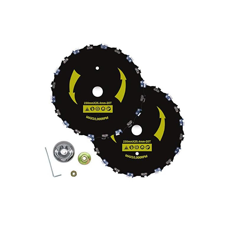 CZS 9″ Brushcutter Chainsaw Tooth Blade,20T Chainsaw Tooth Brush Cutter