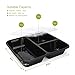 Meal Prep Containers 3 Compartments-JACKYLED 10-pack Lunch Boxes Set Meal Prep Storage Food Containers with Lids Reusable Stackable Microwave Dishwasher for Picnic Travel Hiking Camping