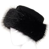 Futrzane Faux Fur Hat with Fleece Winter Ladies Women