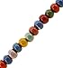 Women Men Multi Color Porcelain Elastic Tibetan Buddhist 108 Worry Prayer Beads Mala Bracelet Necklace (Eternity Knot)