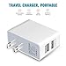 Wall Travel Home Charger, NOOTPRODUCTS Universal 10W 2-Port Wall Charger with SmartQ Technology for Made for iPhone | iPod | iPad | Android Smartphone | MP3 Players | Tablet - 24 Month Warranty