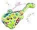 Educational Toy Guitar Dinosaur Battery Operated Children's Kid's Toy Guitar w/ Lights, Sounds Toy Electric Guitar with Interactive Buttons, and Modes with Sound and Lights