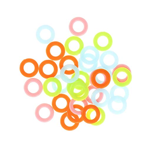 image for ULTNICE 300pcs Stitch Markers Plastic Knitting Markers Rings Smooth Cr