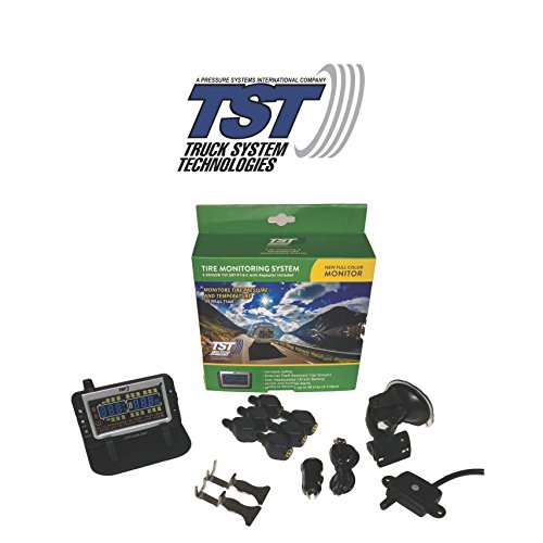 TST 507 6 Sensor Flow Through Tire Monitoring System with Color Display - Handles Multiple Trailers