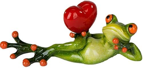 Formano Figurine Decorative Grenouille En Forme De Cœur Couche 16 Cm Vert Et Rouge Amazon Fr Cuisine Maison