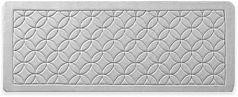 VCNY Chanel 24-Inch x 60-Inch Memory Foam Bath Runner in Grey