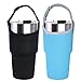 2 Pack Tumbler Carrier Holder Pouch for All 30oz Stainless Steel Travel Insulated Coffee Mug,DanziX Neoprene Sleeve with Carrying Handle,Fit for YETI Rambler Ozark Trail Rtic and More-Black Blue primary