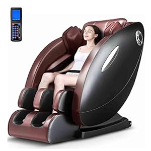 CSPFAIZA 8D Massage Chair Zero Gravity Multifunction Electric Sofa with Heated Therapy and LCD Smart Large Screen Remote Control, Low Noise