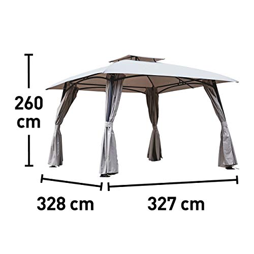 Pavillon Granisle Grau 327 cm x 328 cm – Bild 4