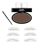 Spdoo Eyebrow Powder Stamp Waterproof Eyebrow Powder with Eyebrow Stencils Tools with 3 Eyebrow Shapes
