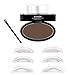 Handfly Waterproof Eye Brow Stamp Powder Perfect Eyebrow Power Seal (Dark brown)