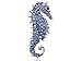 Alilang Aurora Borealis Crystal Rhinestone Seahorse Fish Convertible to Pendant Animal Brooch Pin