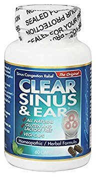Clear Products Clear Sinus Ear HomeopathicHerbal Relief Formula 60 caps - //coolthings.us