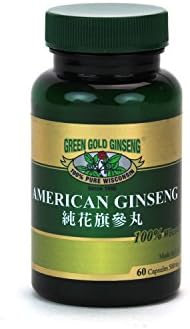 SKU OT175, Green Gold Ginseng American Ginseng Capsules 60ct