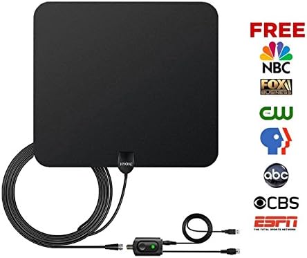 HD Digital TV Antenna, HYONE TV Antenna for Digital TV Indoor 60 Mile Range 2018 Upgrad