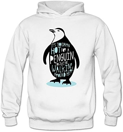 LOVELIN Women's Hot Penguins DIY Long Sweatshirts Hoodie