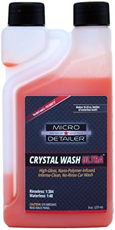 Micro Detailer Crystal Wash Ultra High Gloss Rineseless Wash (8 oz.)