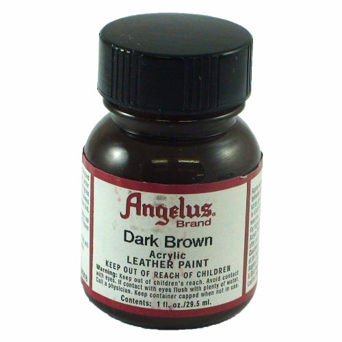 Angelus Dark Brown Acrylic Leather Paint 1oz