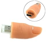 16GB Lifelike Thumb USB Flash Drive (Orange)