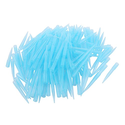 uxcell 100pcs 1ml Universal Clear Blue Plastic Pipettor Pipette Tips Laboratory Supplies