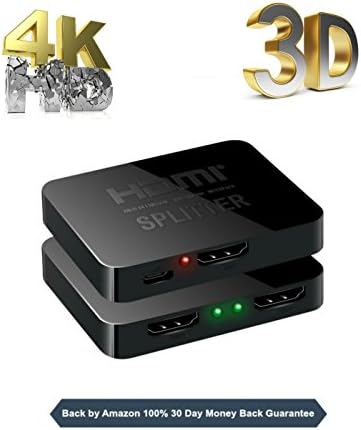 Awltra HDMI Switcher 2 Ports Bi-direction Manual Switch 2 x 1 / 1 x 2 HDMI Hub-HDCP Passthrough-Supports Ultra HD 4K 3D 1080P with USB Charging Cable