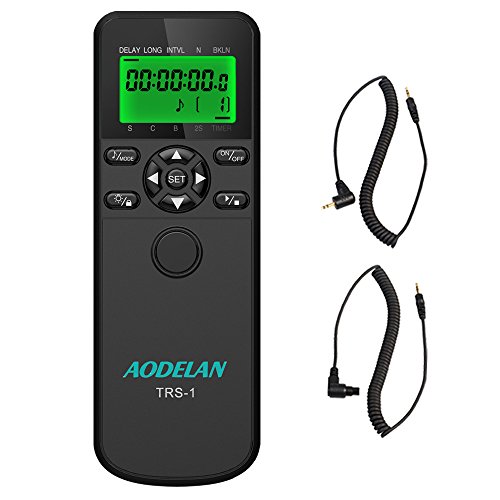 AODELAN Camera Shutter Release Timer Remote Control for Canon 70D, 60D,50D,7D series, 5D series, T5i, T4i, T3i, t3, t2.TC-80N3 and RS-60E3