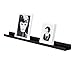 WELLAND Espresso Picture Ledge Shelf Display Wall Shelf 36