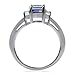 1.21ct. Mystic Fire Topaz White Gold Plated 925 Sterling Silver Ring Size 8